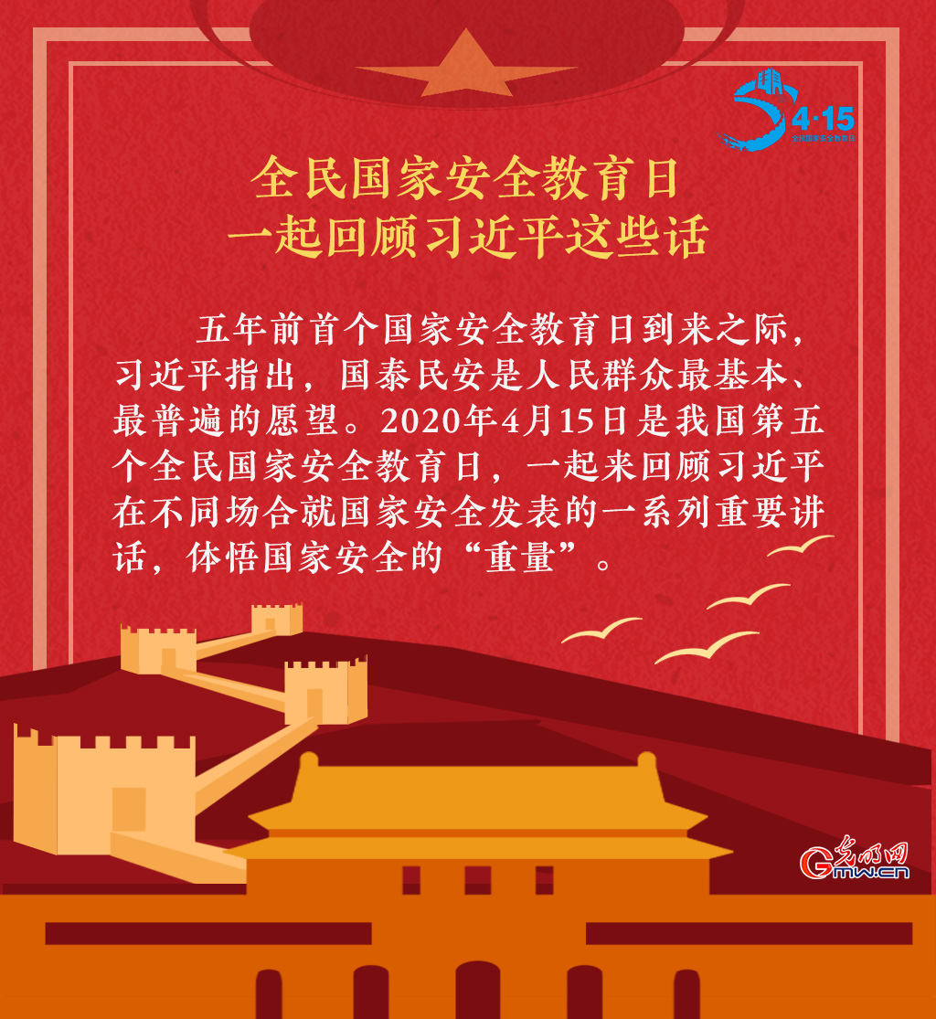 全民国家安全教育日 一起回顾习近平这些话